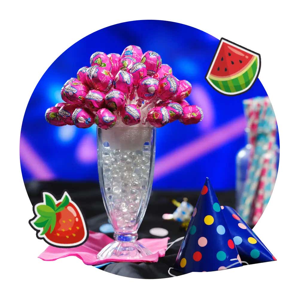 bubble yum lollipops