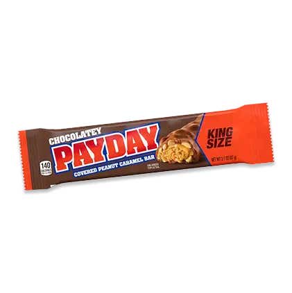 chocolatey payday king size candy bar