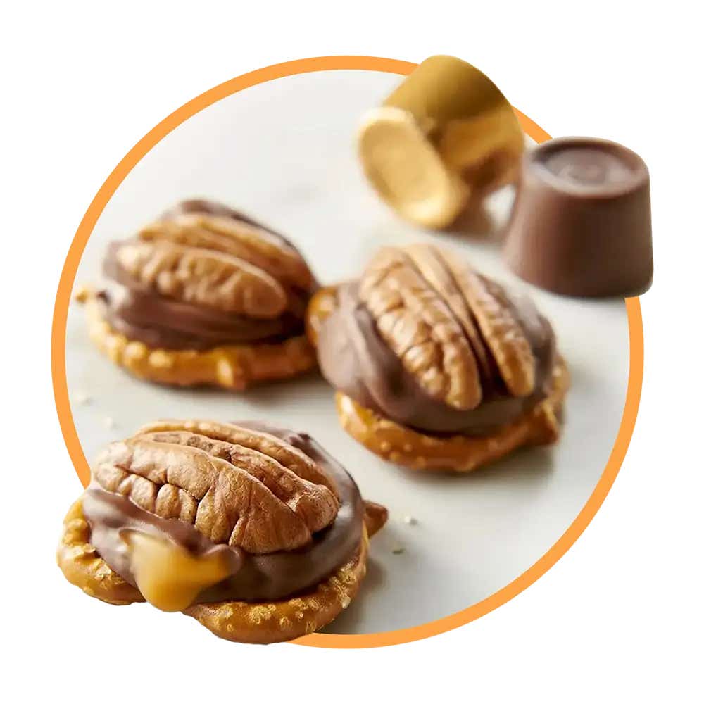 batch of freshly made rolo pretzel delights