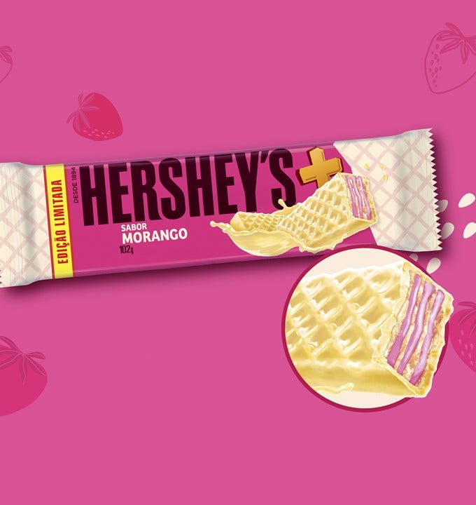 Barra de chocolate HERSHEY’S de Morango